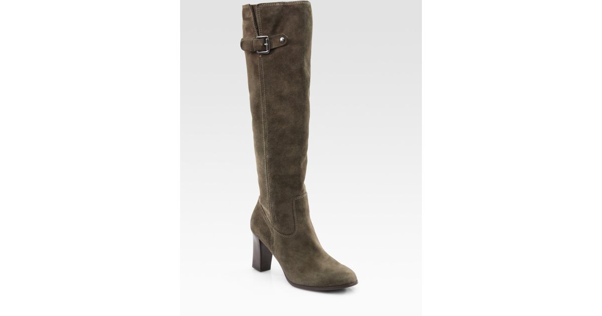michael kors suede knee high boots