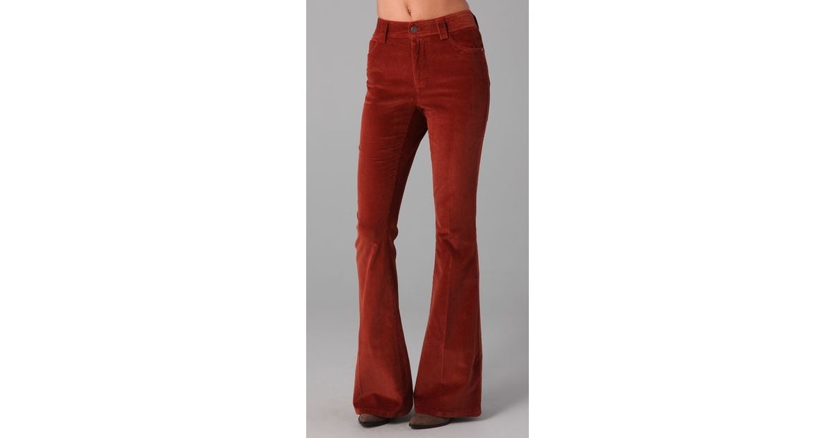 alice and olivia orange pants