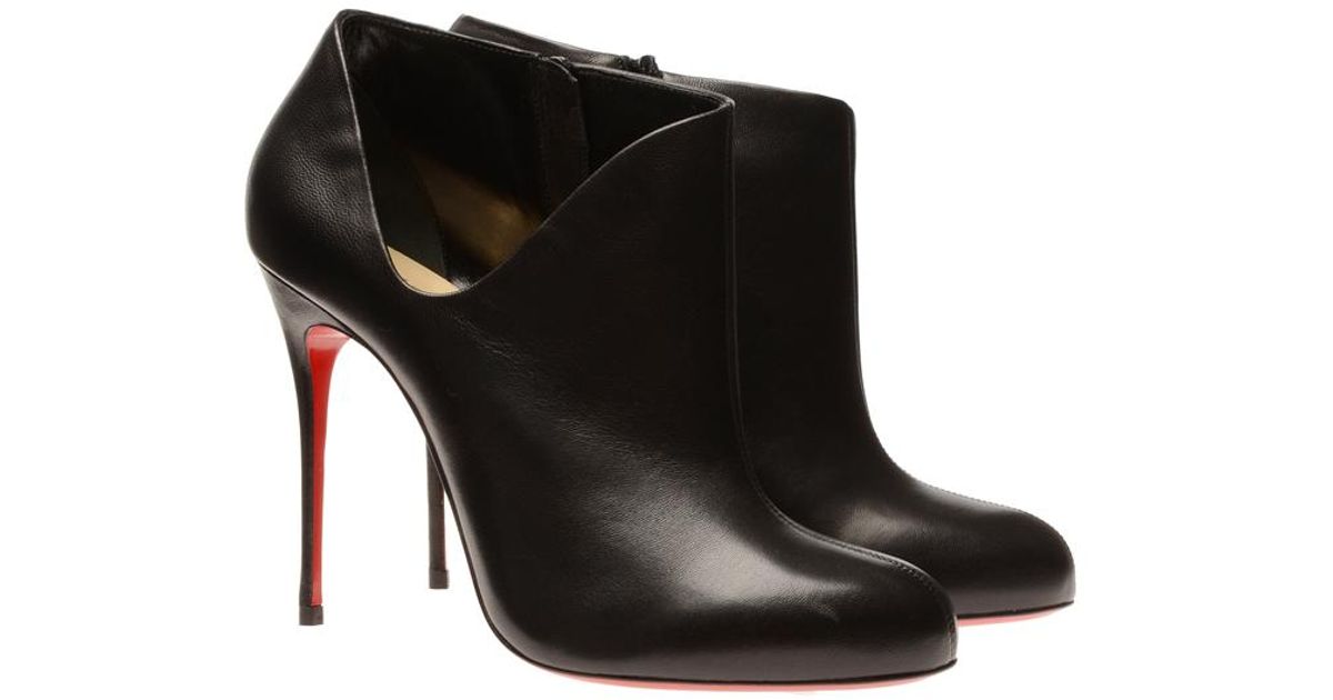 christian louboutin lisse ankle boots  