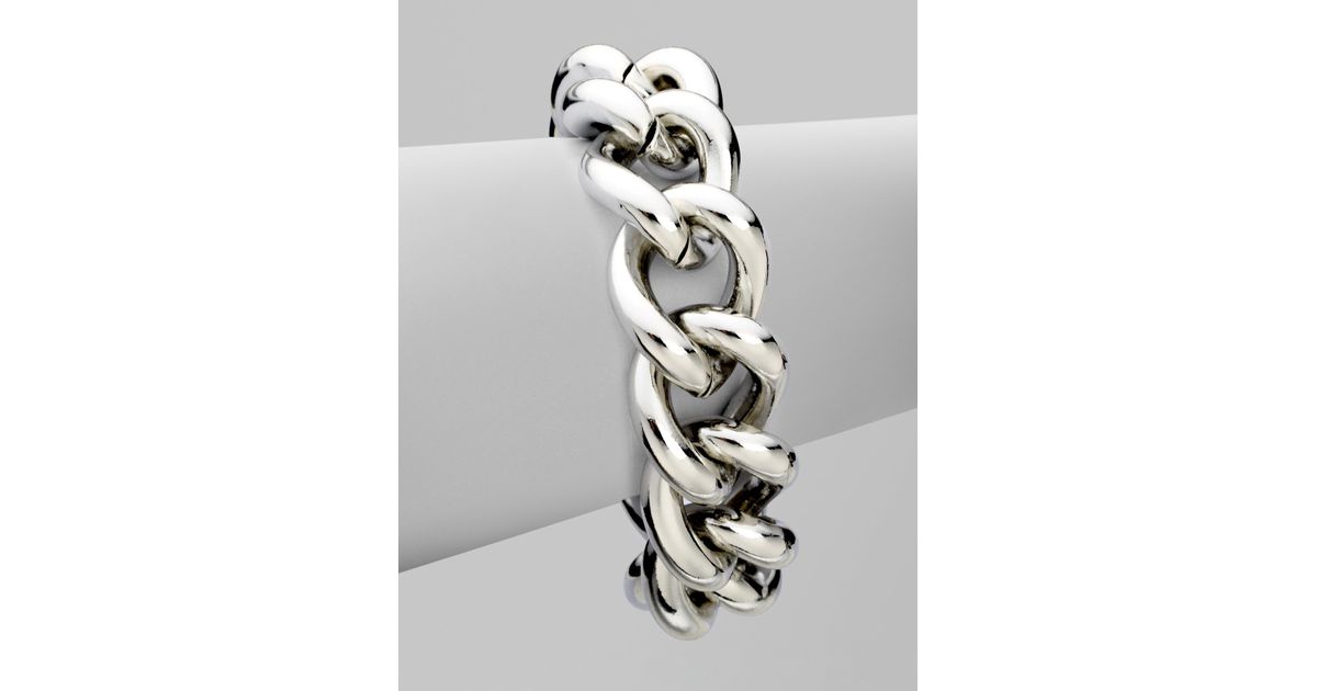 Michael Kors Chunky Turnlock Chain Link Bracelet in Metallic Lyst