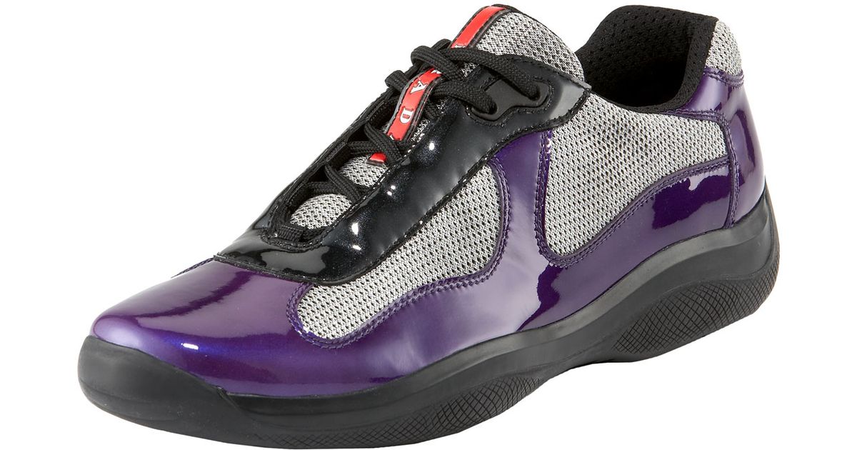 prada patent leather sneakers