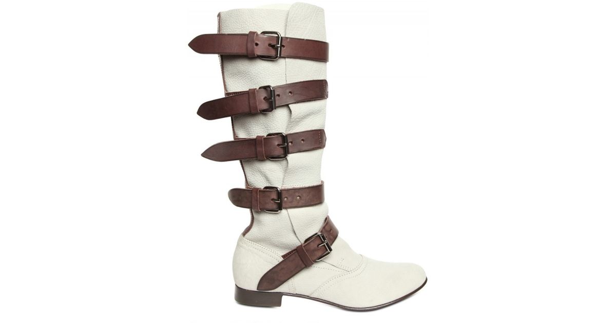 white pirate boots
