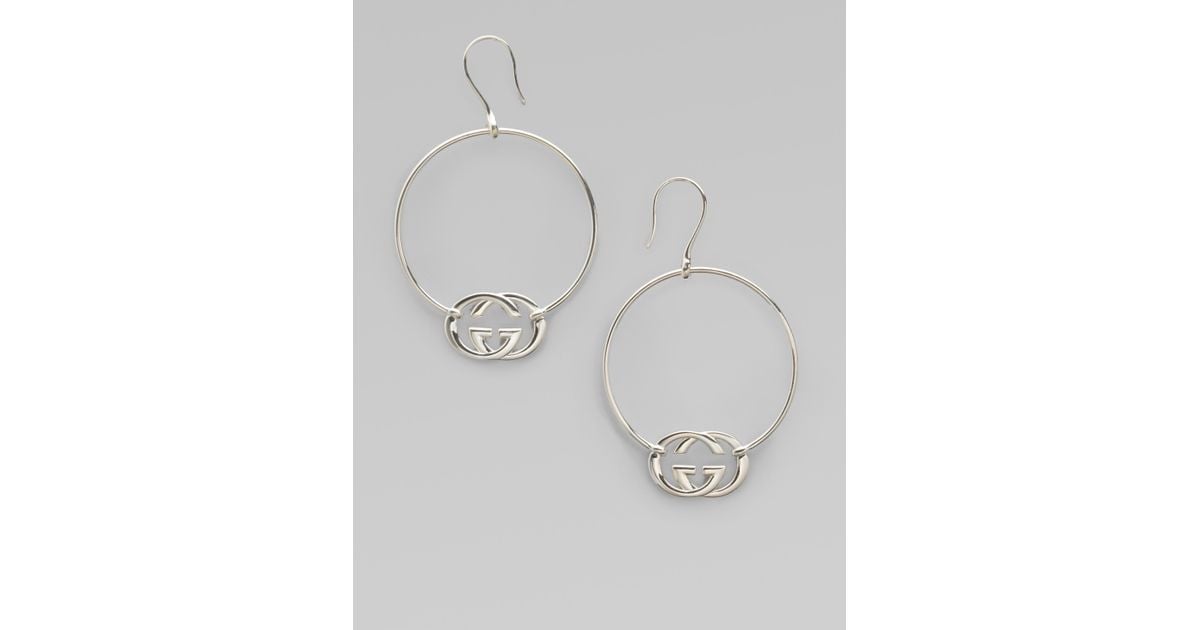 gucci britt hoop earrings