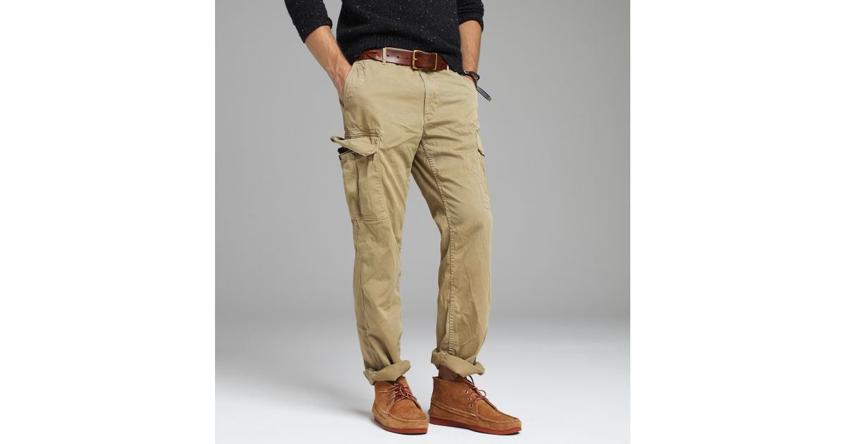 J.Crew Stanton Cargo Pant in Urban Slim Fit in Dusty Khaki (Natural