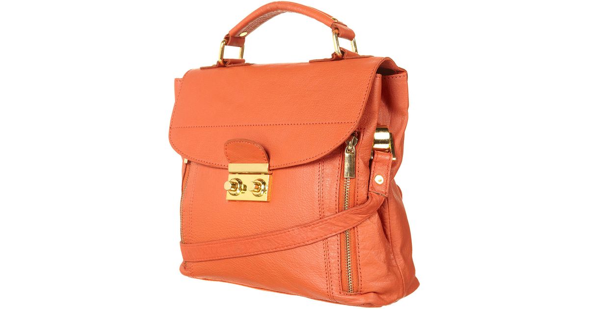 topshop orange bag