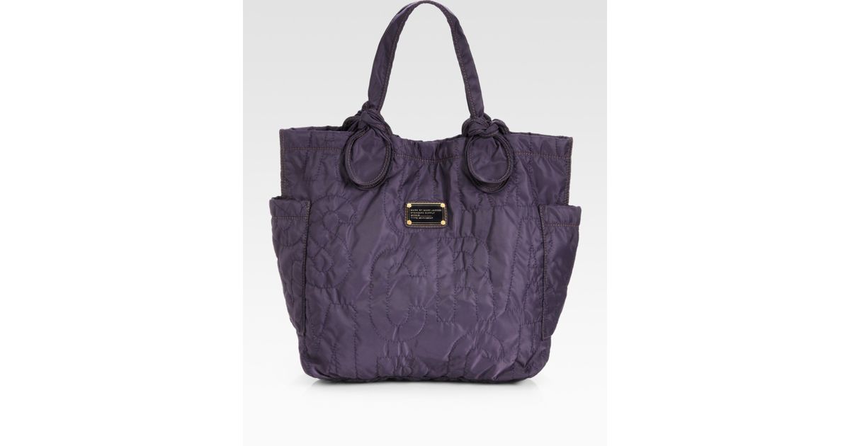 Marc By Marc Jacobs Pretty Nylon Medium Tate Tote Bag in Purple | Lyst