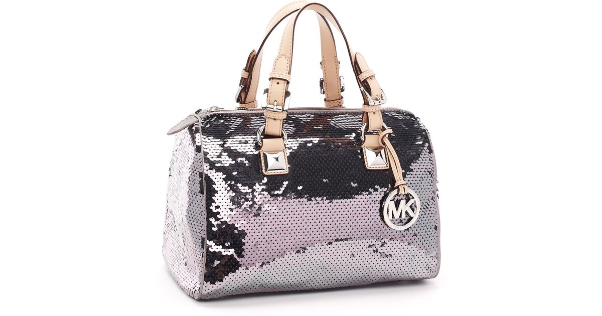 michael kors gunmetal handbag