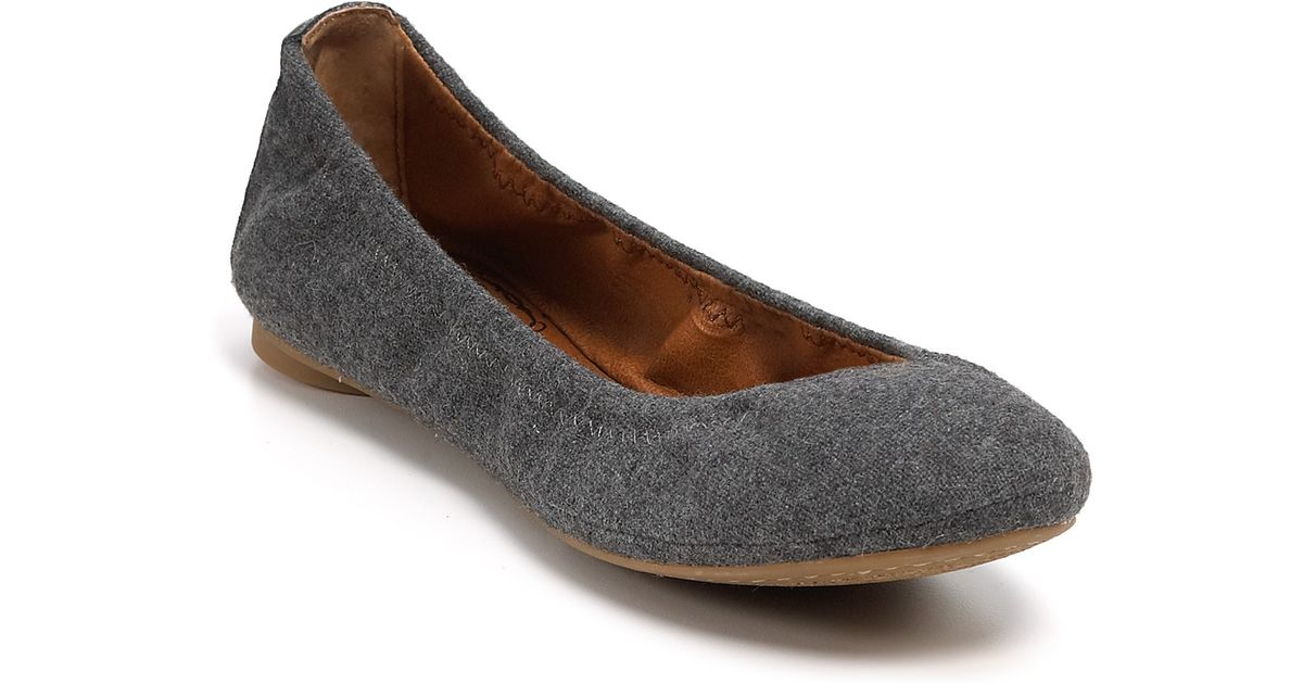 lucky brand gray flats