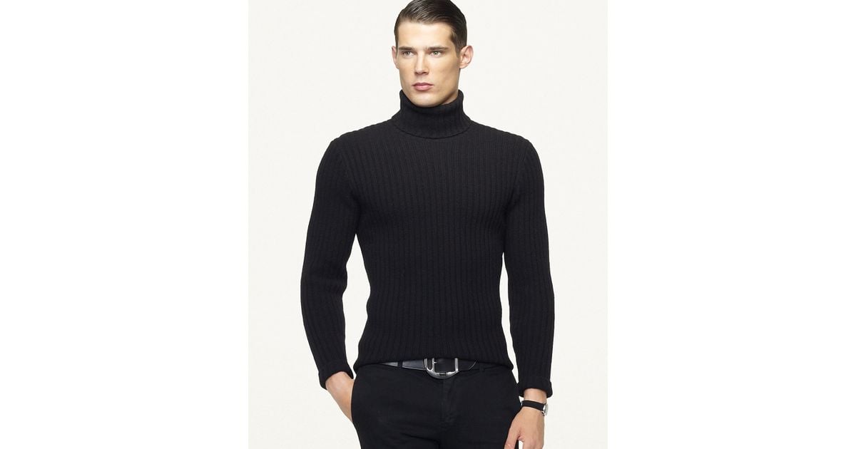 black turtleneck ralph lauren