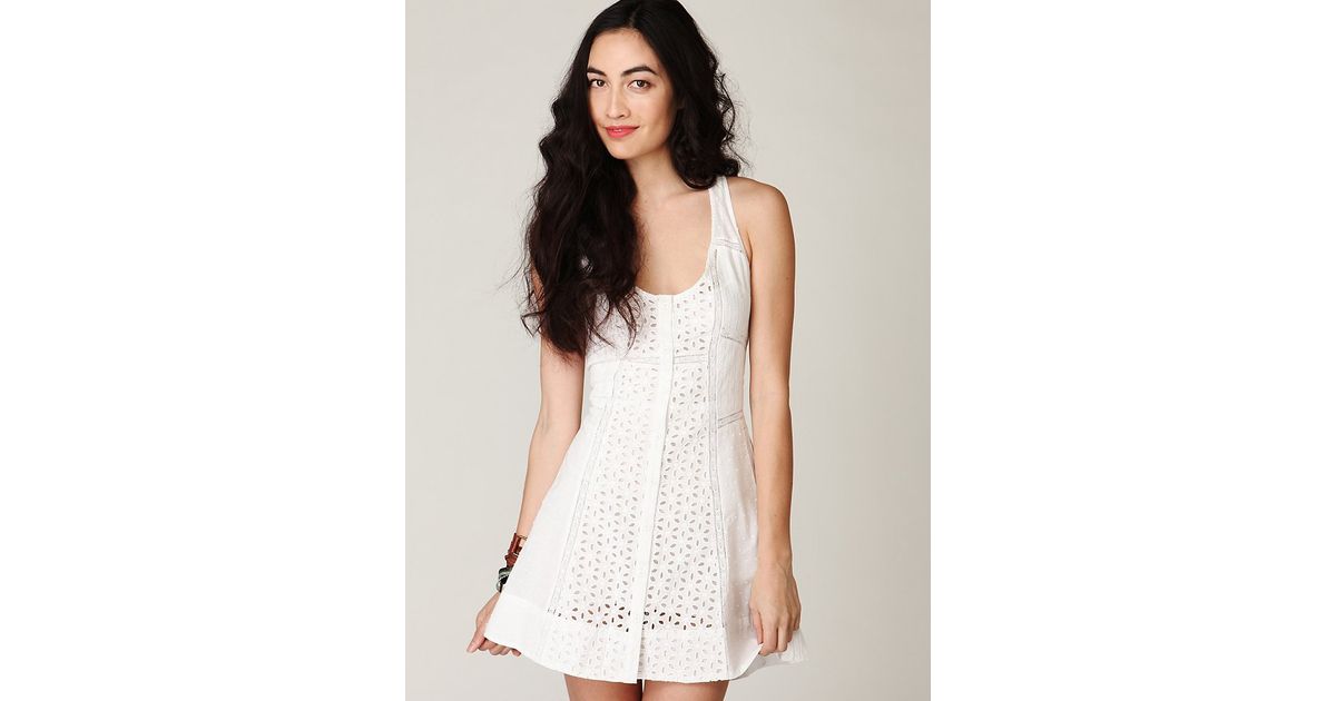 free people white eyelet dress