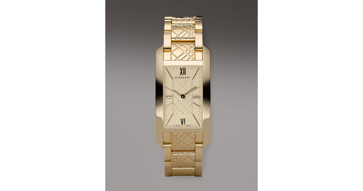 burberry rectangle watch