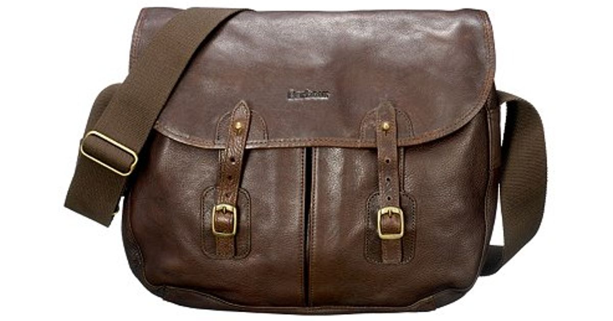 barbour leather bag