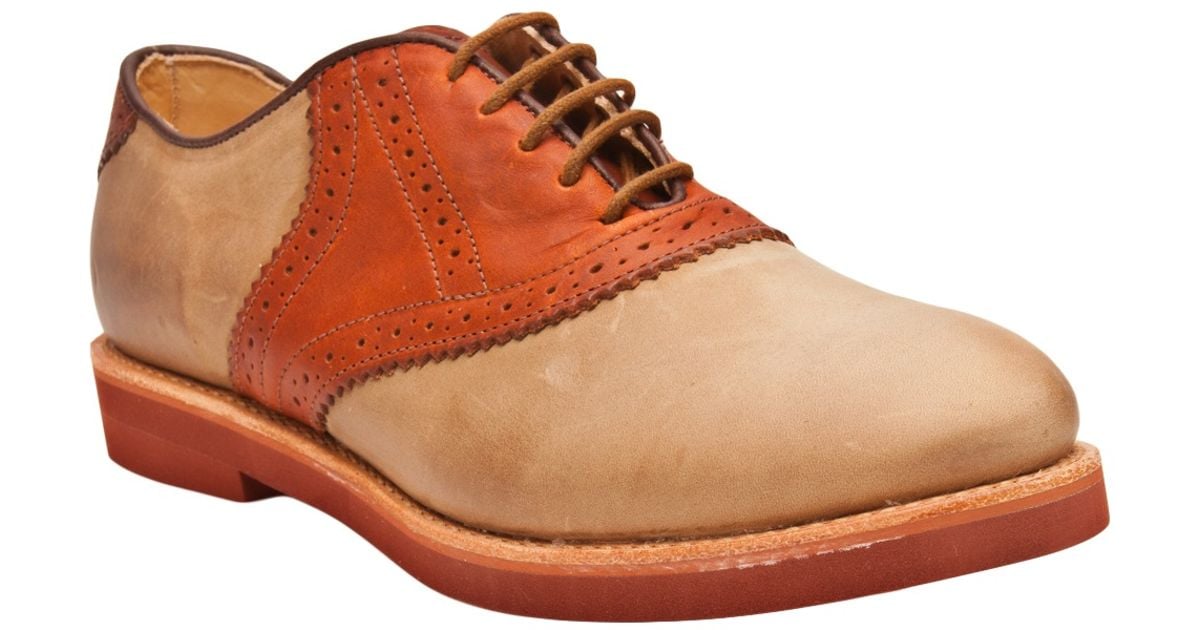 Saddle Shoe in Natural for Men - Lyst