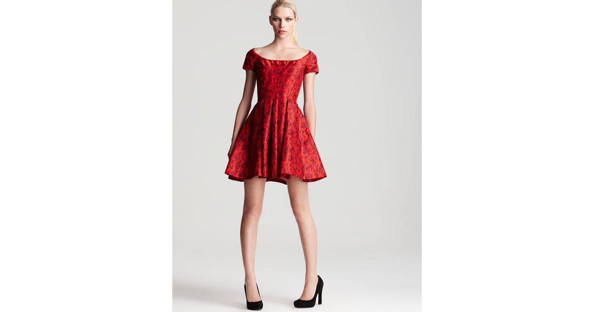 zac posen flared dress