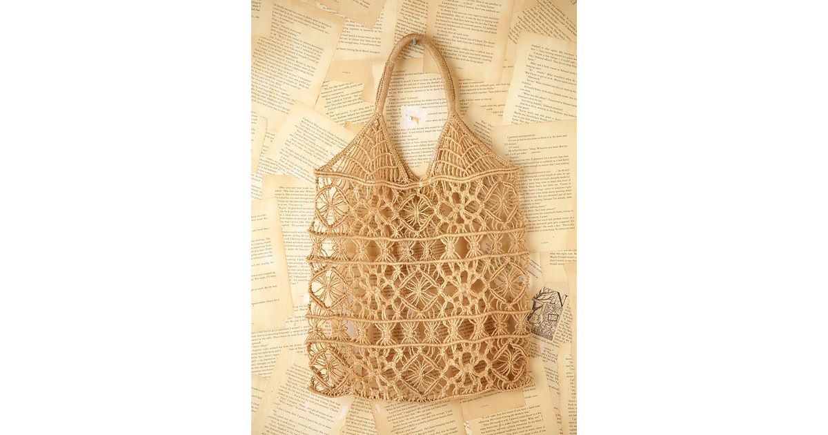 Lyst Free People Vintage Straw Bag In Natural