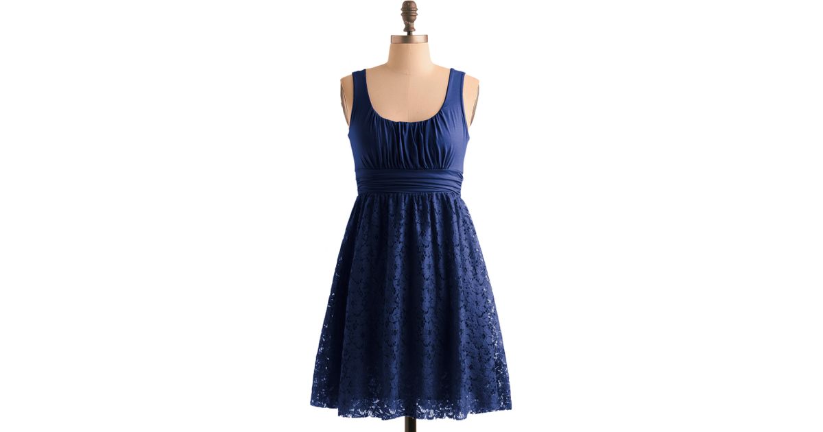 ModCloth Blueberry Iced Tea Dress - Lyst