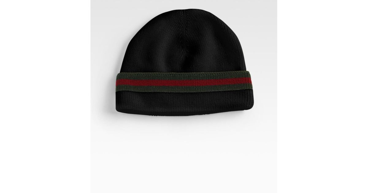 Gucci Winter Cap in Black for Men | Lyst