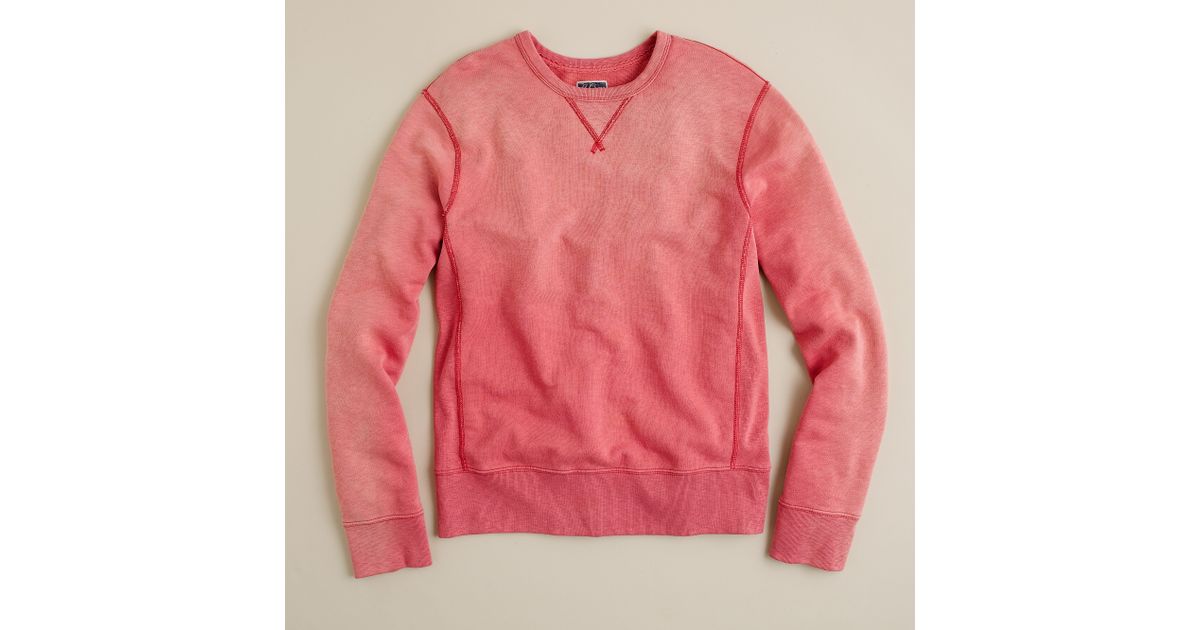 faded red sweatshirt