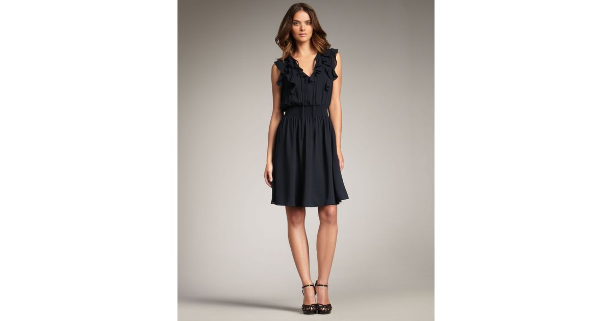 rebecca taylor navy dress