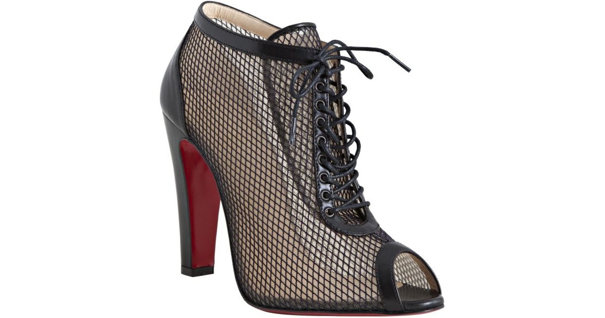 louboutin lace bootie
