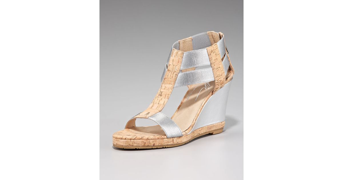 donald pliner cork wedge