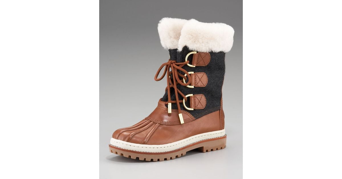 tory burch duck boots
