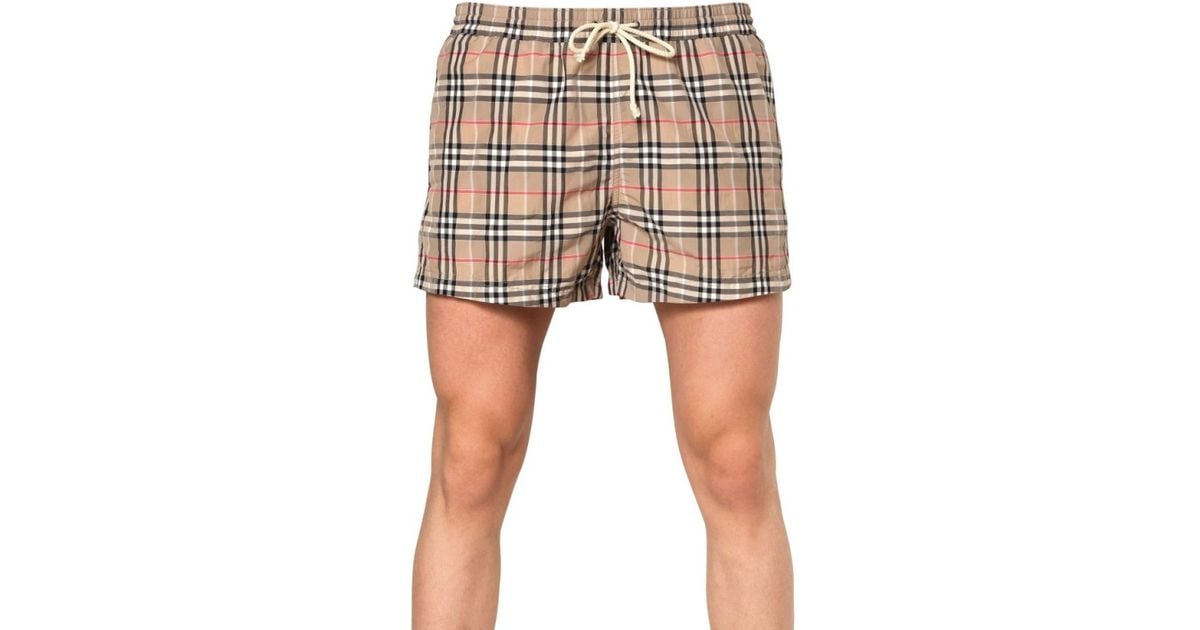 Burberry Brit Checked Cotton Shorts in 