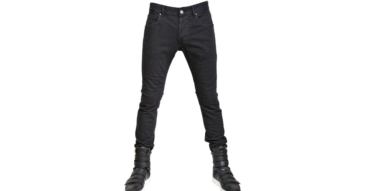 balmain black skinny jeans