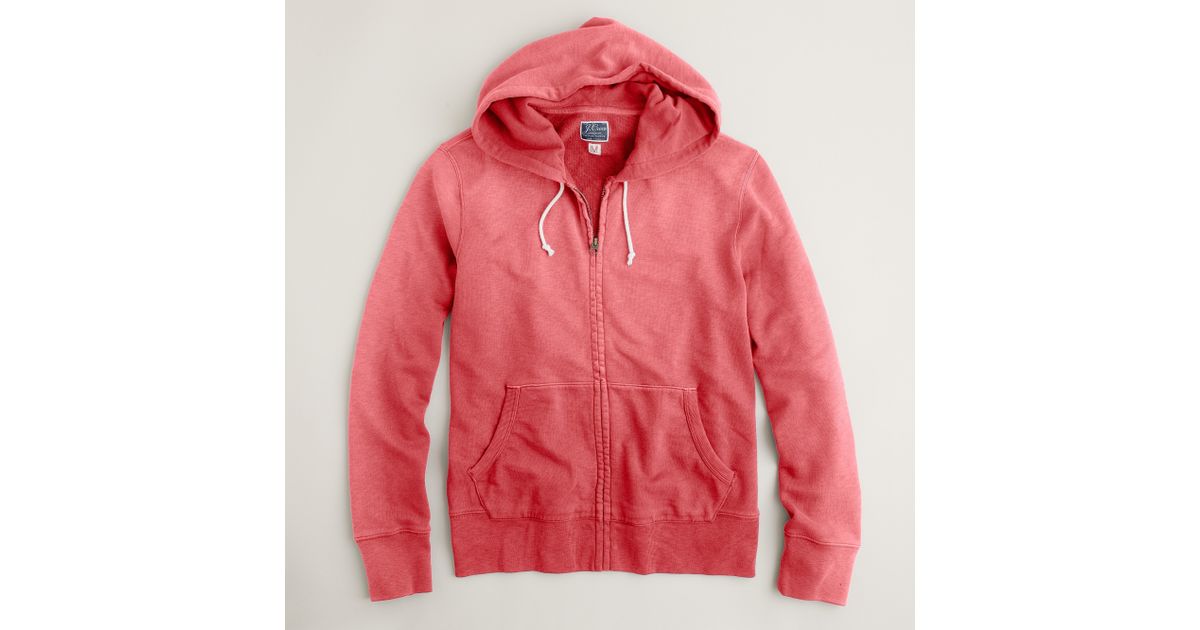 faded red hoodie