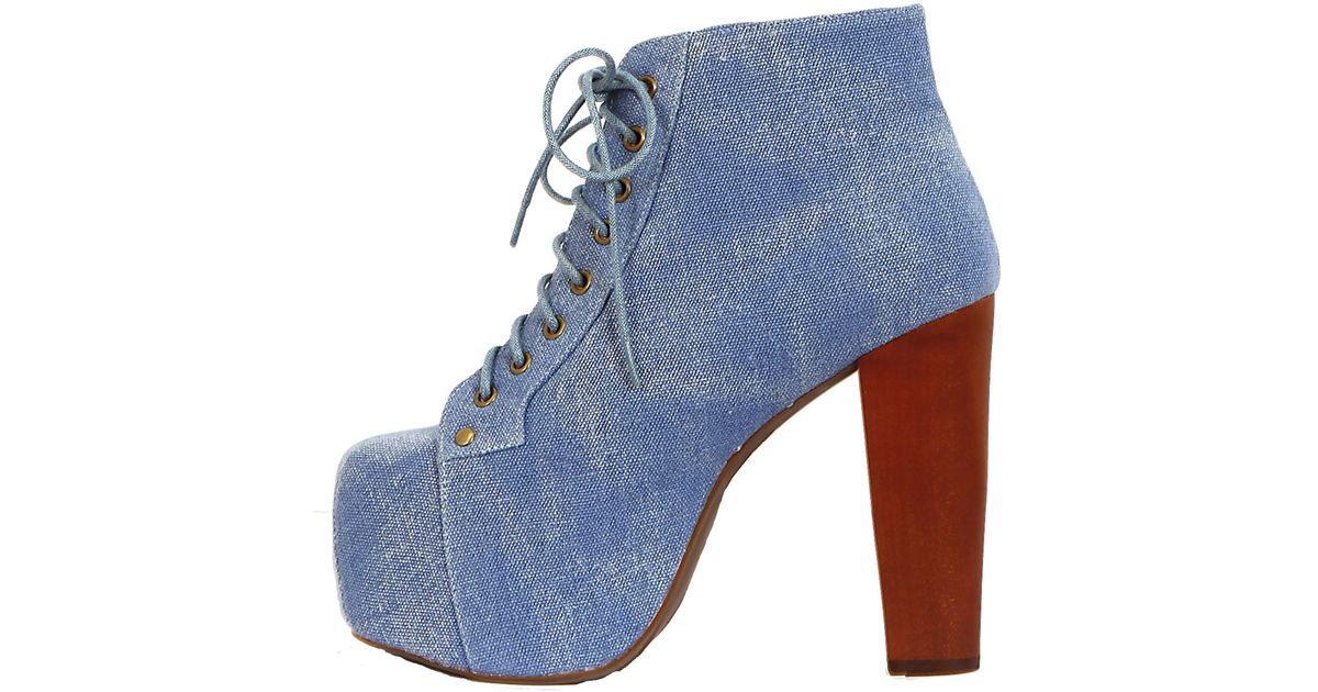 jeffrey campbell denim heels