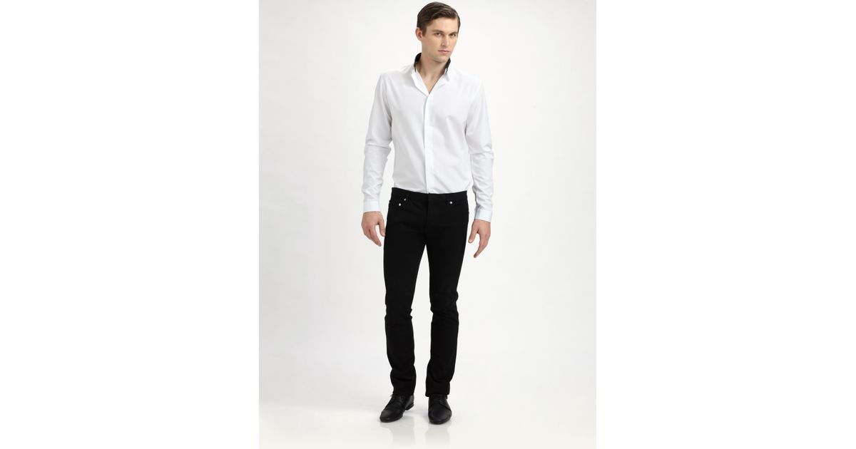 Dior Homme Reverse-collar Shirt in 