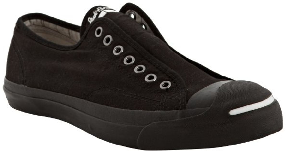 Lyst Converse Jack Purcell Ltd Edition Black Slipon Canvas Sneakers