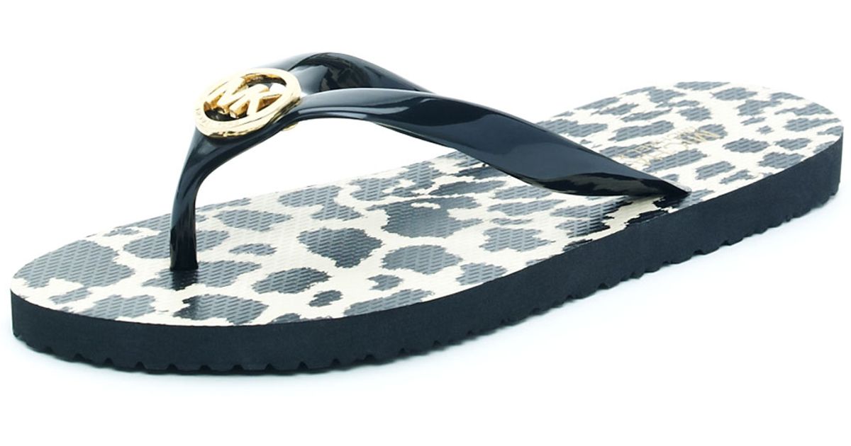cheetah flip flops
