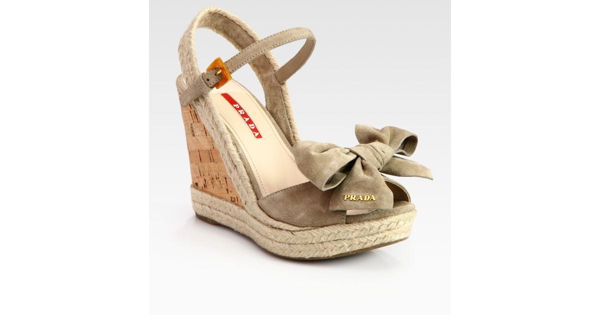 prada leather flatform espadrille slingbacks sandals