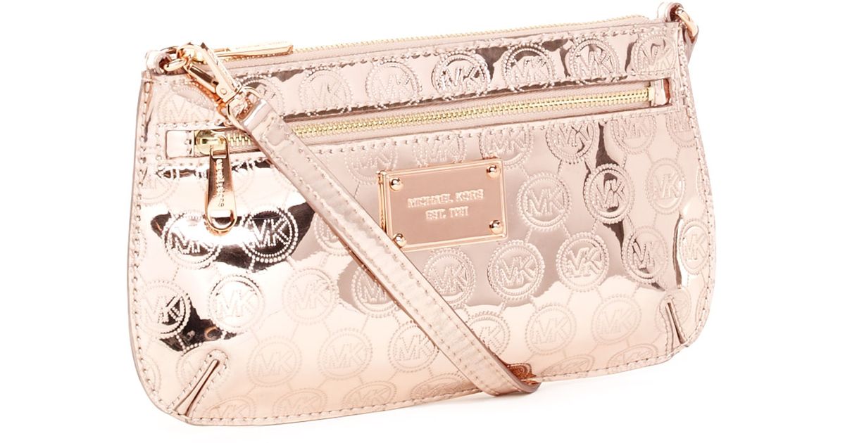 michael kors wristlet rose gold