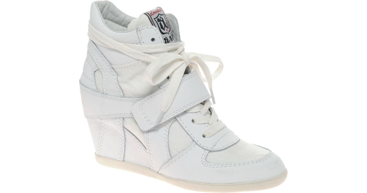 Ash Bowie Wedge Trainers in White | Lyst