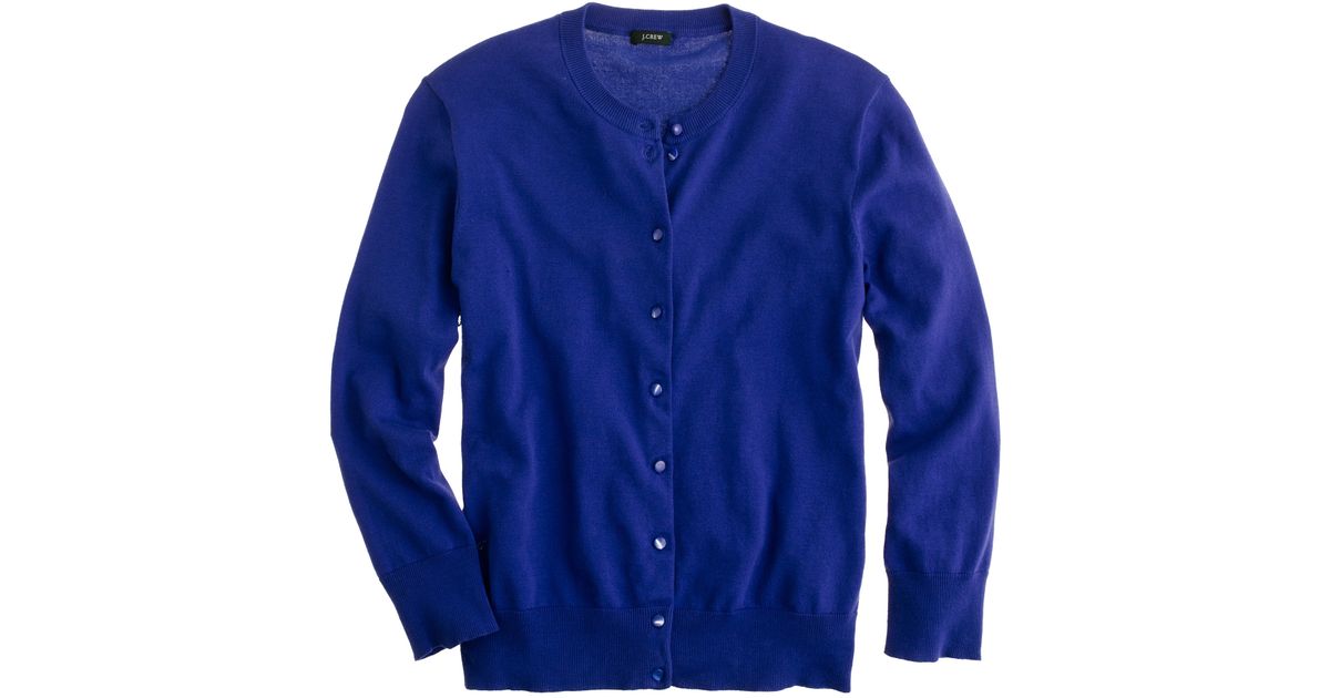 J.Crew Jackie Cardigan in Blue - Lyst