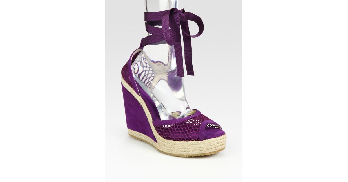 purple wedge espadrilles