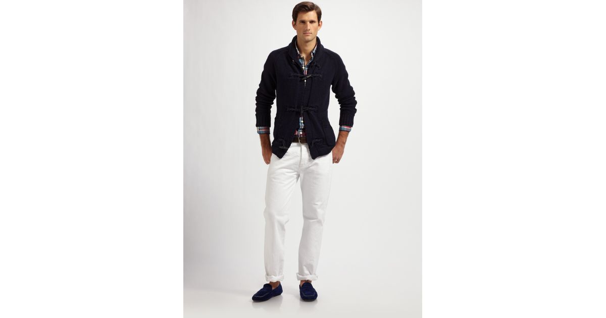 Polo Ralph Lauren Toggle Shawl-collar Cardigan in Navy (Blue) for Men ...
