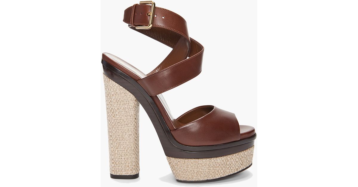 ysl brown pumps