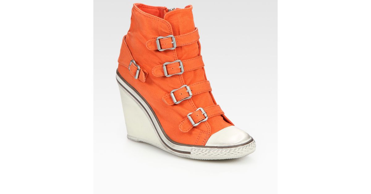 Ash Thelma Buckle-up High-Top Wedge 