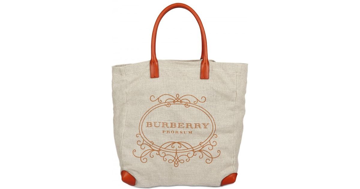 burberry linen bag