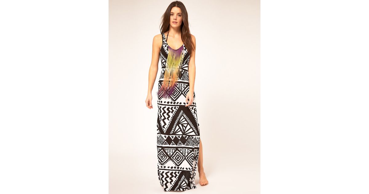 aztec maxi dress