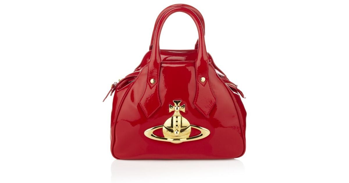Vivienne Westwood Small Jasmine Patent Leather Bag in Red Lyst UK