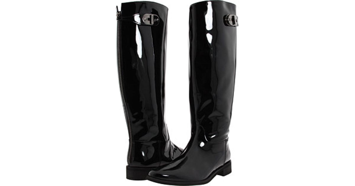 burberry patent leather boots