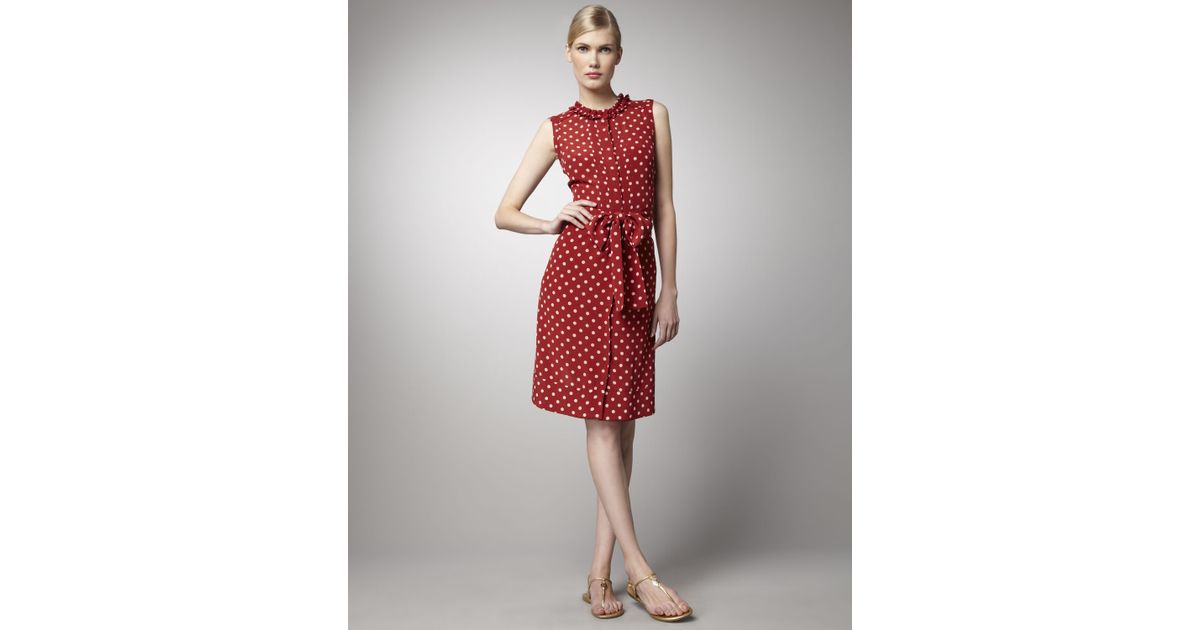tory burch polka dot dress