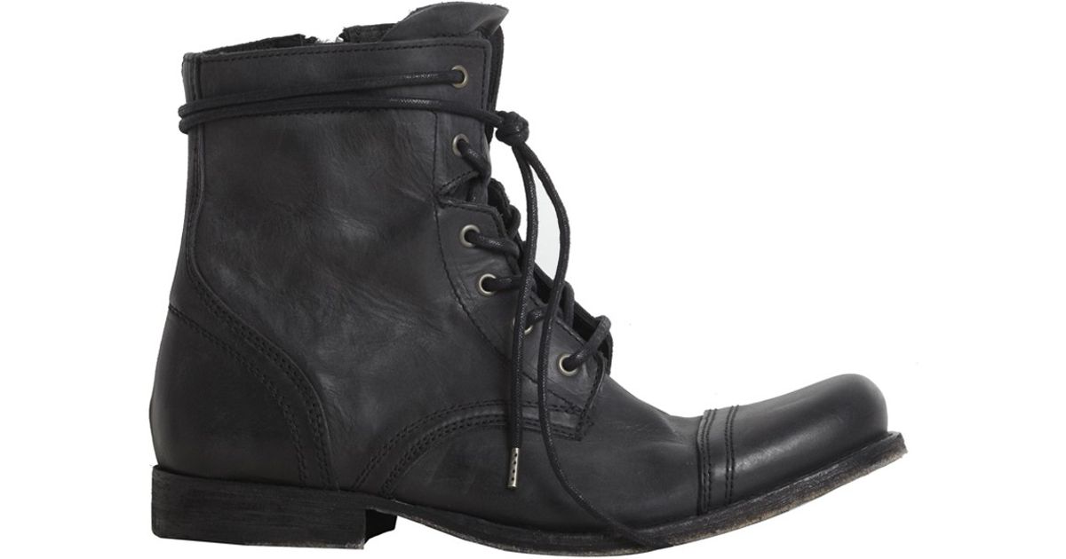 AllSaints Cropped Military Boot in 