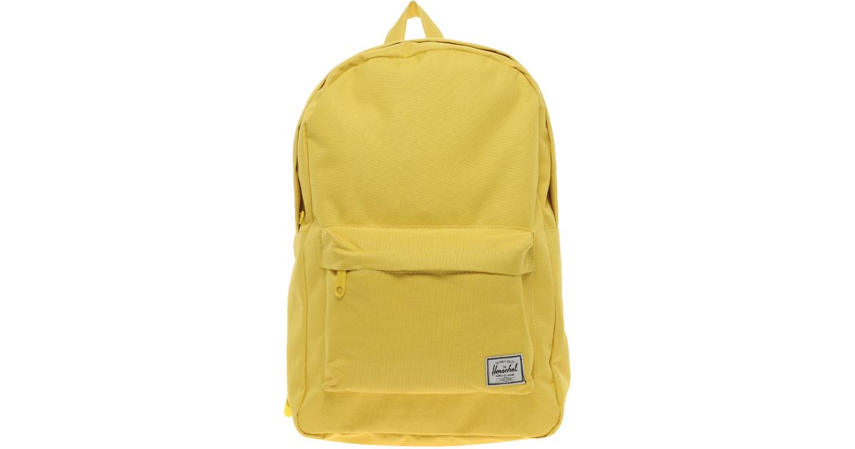 yellow herschel bag