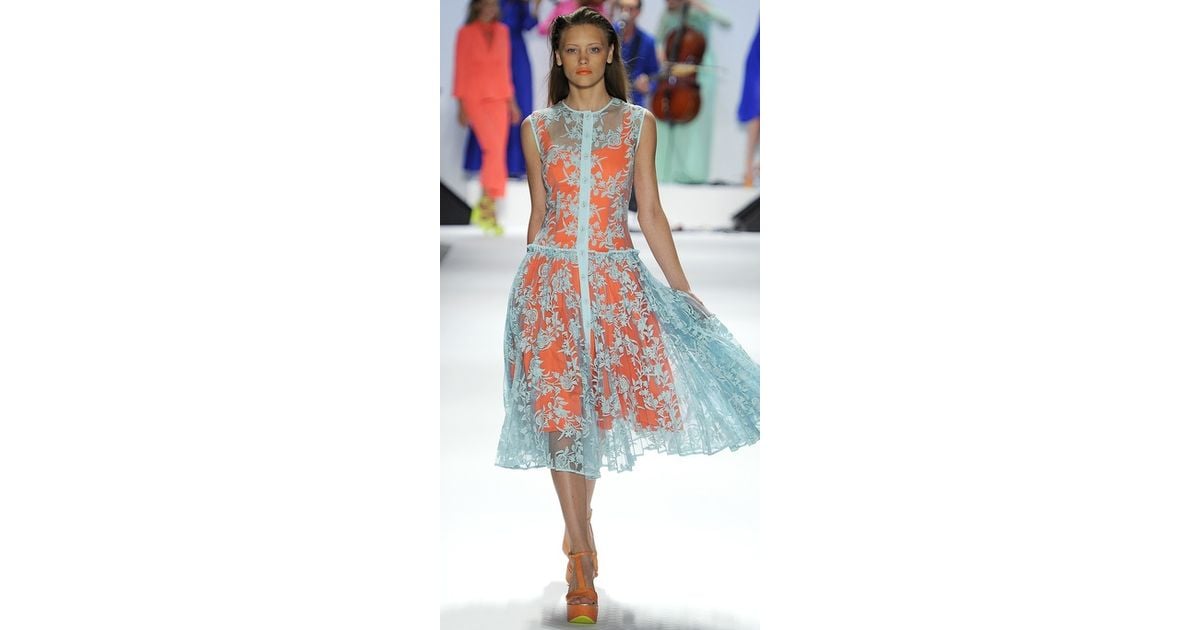 Nanette lepore blue lace dress best sale