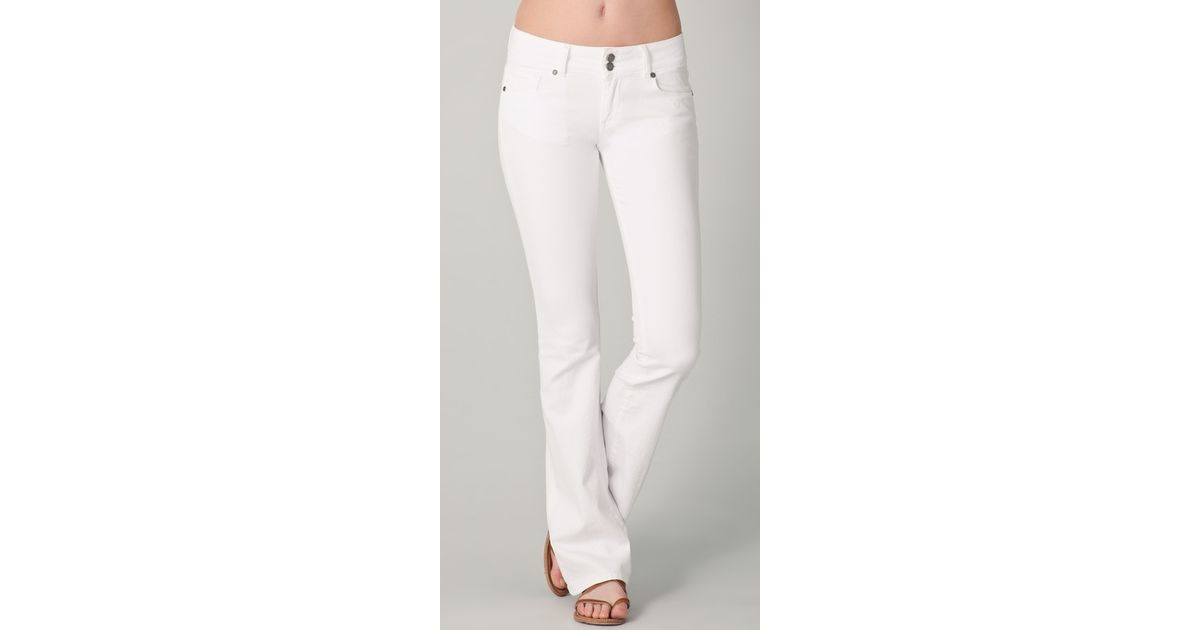 White bootcut cheap jeggings